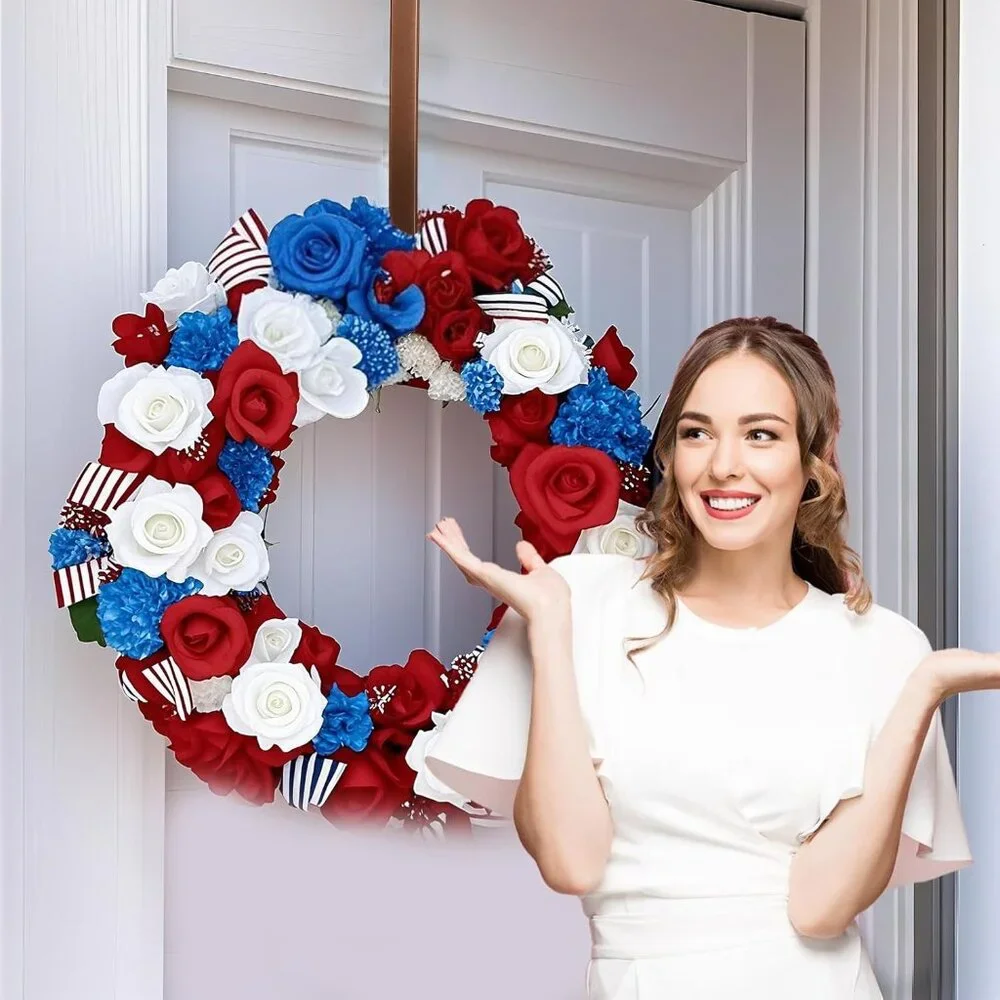 Space-Saving 12-Inch Wreath Hanger - Sturdy Hooks for Seasonal Decorations
